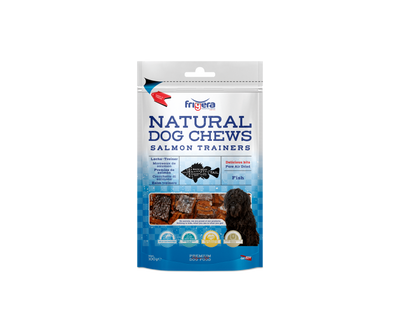 Cubos de salmón deshidratado para perros