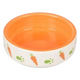 Cuenco para comida pequenos roedores ibo ceramica naranja 8,5cm