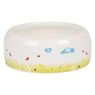 Cuenco para comida roedor kiki cerámico ronda blanco s 8,3×8,3×3,5cm 100 ml