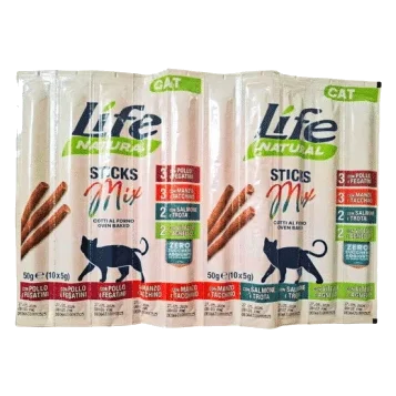Deli snack life cat sticks mix 10x5 gr para gatos