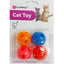 Blíster de 4 pelotas con cascabel para gatos