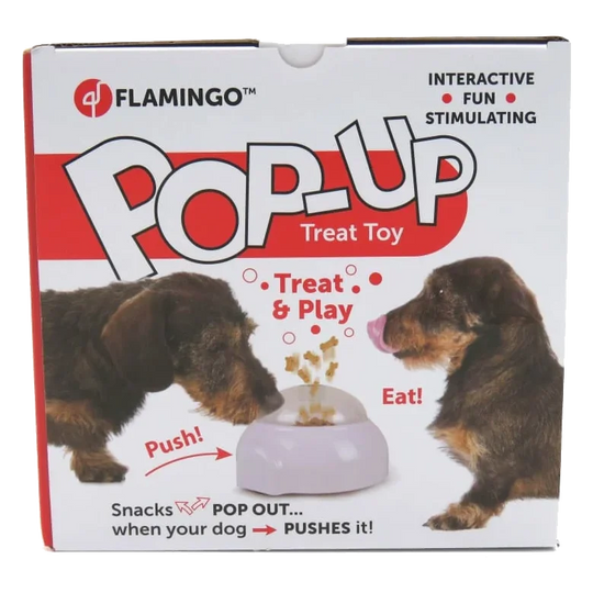 Dispensador de snacks pop-up Flamingo para perros