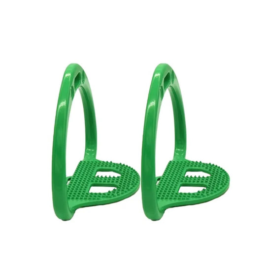 Estribos de aluminio con almohadilla antideslizante, 4 colores