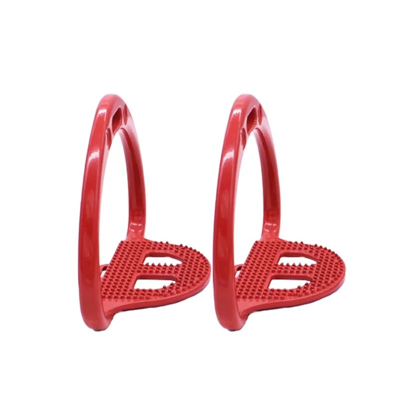 Estribos de aluminio ligeros para caballo con base antideslizante