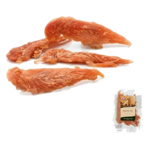 Filete de pechuga de pollo secado al aire para perros