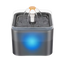 Fuente de agua de 2 L con luz LED para gatos y perros pequeños, gris