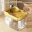 Fuente de agua transparente de 1,5 L con filtro para gatos, USB, vista de detalle 1