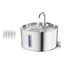 Fuente para gatos de acero inoxidable 2,2 L con 4 filtros de recambio