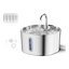 Fuente para gatos de acero inoxidable 2,2 L con 4 filtros y sensor de movimiento
