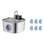 Fuente para gatos inalámbrica 3,2 L con 6 filtros de recambio