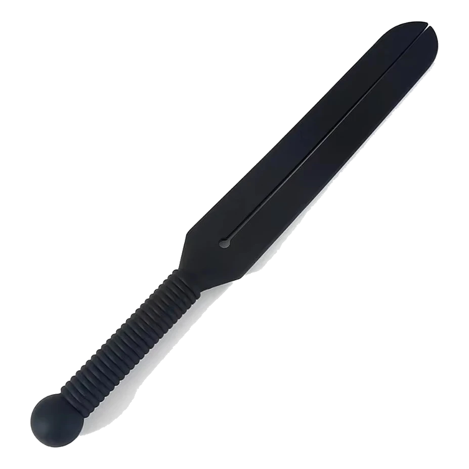 Fusta de equitación de silicona negra de 38 cm