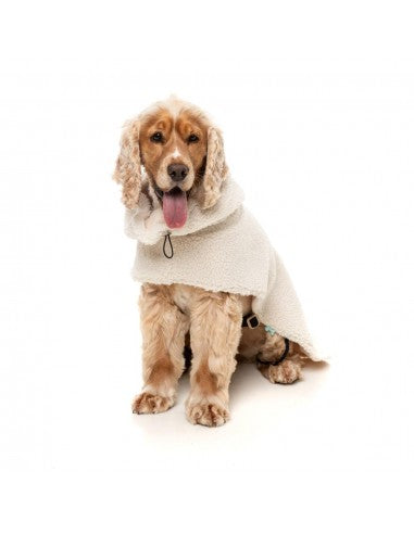 Abrigo para perros FuzzYard The Cosy cuello alto Eggshell (talla 1)