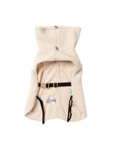 Abrigo para perros FuzzYard The Cosy cuello alto Eggshell (talla 1)