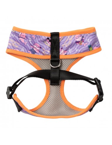 Arnés para perros FuzzYard Aloha Dolphins transpirable (talla XS)
