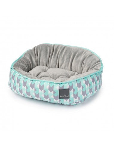 Cama reversible para perros FuzzYard Mint Fizz (talla S)