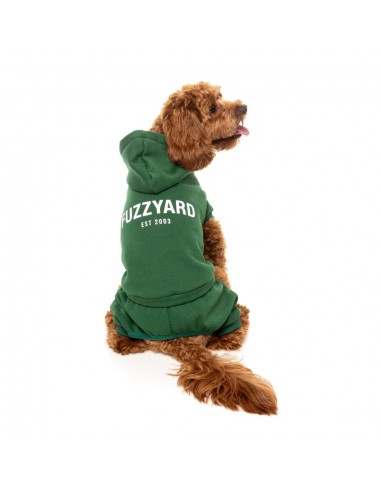 Chándal con capucha para perros FuzzYard Urban verde