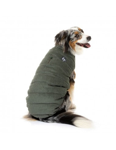 Abrigo acolchado para perros FuzzYard Mosman caqui
