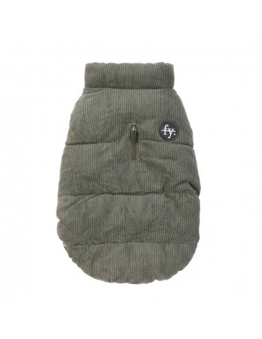 Abrigo acolchado para perros FuzzYard Mosman caqui