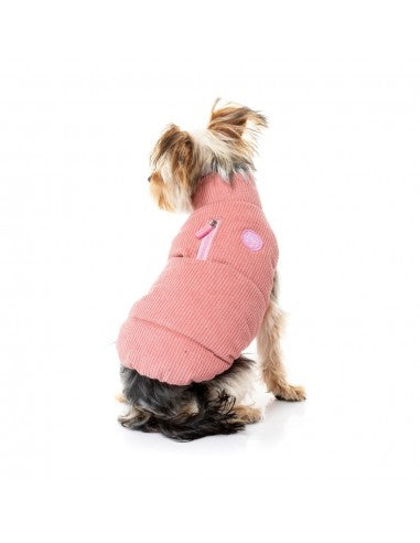 Abrigo acolchado para perros FuzzYard Mosman rosa