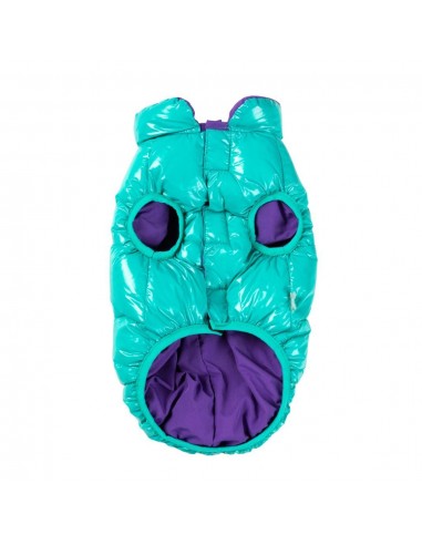 Abrigo acolchado para perros FuzzYard Amor turquesa