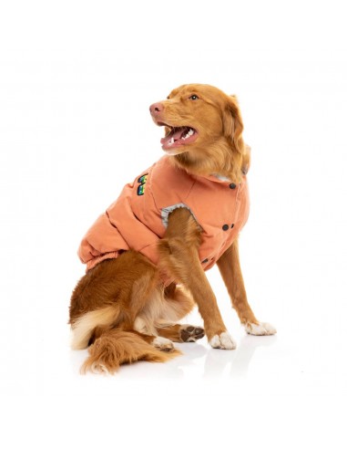 Abrigo acolchado para perros FuzzYard Ashbury melocotón