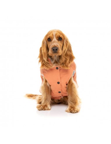 Abrigo acolchado para perros FuzzYard Ashbury melocotón