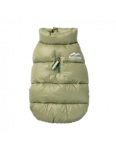 Abrigo acolchado para perros FuzzYard East Harlem caqui