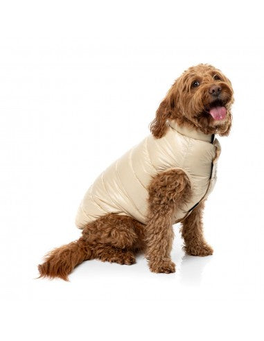 Abrigo acolchado para perros FuzzYard East Harlem tostado