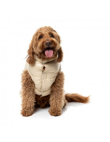 Abrigo acolchado para perros FuzzYard East Harlem tostado