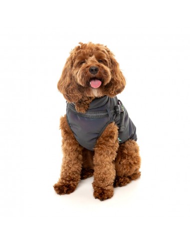 Chaqueta reflectante con arnés para perros FuzzYard Flash
