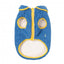 Abrigo de sherpa para perros FuzzYard Hana con flor azul