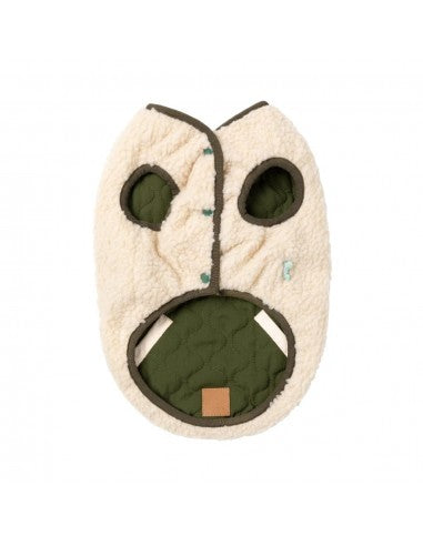 Abrigo reversible para perros FuzzYard Nara beige
