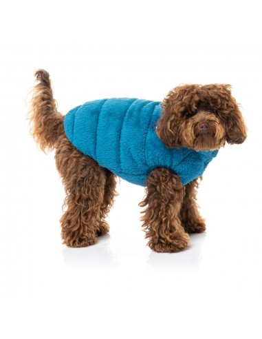 Abrigo de peluche para perros FuzzYard Vaucluse azul francés