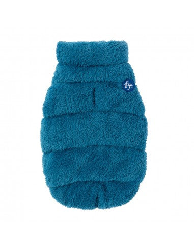 Abrigo de peluche para perros FuzzYard Vaucluse azul francés