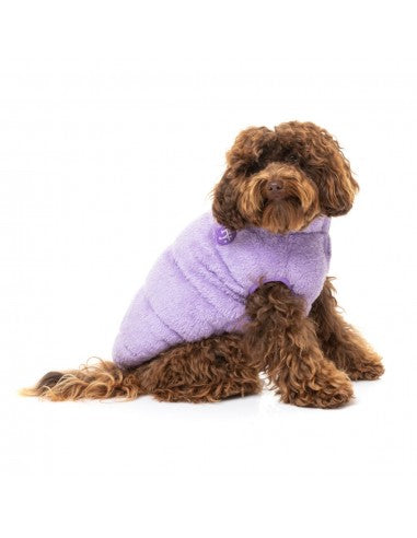Abrigo de peluche para perros FuzzYard Vaucluse lila