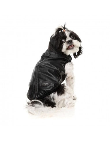 Chaqueta con arnés para perros FuzzYard Vienna negro
