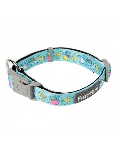 Collar para perros de neopreno FuzzYard Wakey Wakey (talla M)