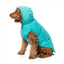 Chubasquero para perros FuzzYard Evo verde azulado con capucha