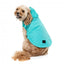 Chubasquero para perros FuzzYard Evo verde azulado con capucha