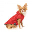 Impermeable para perros FuzzYard Flipside rojo, negro y blanco