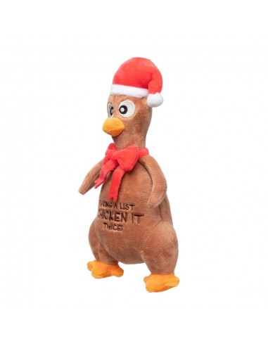 Peluche de Navidad para perros FuzzYard Chicken It Twice