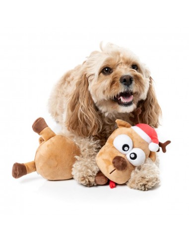 Peluche navideño para perros FuzzYard Domineck the Reindeer
