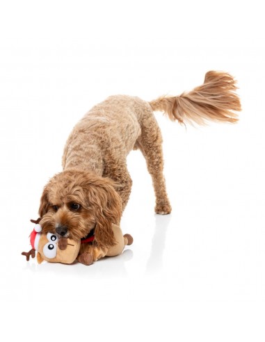 Peluche navideño para perros FuzzYard Domineck the Reindeer