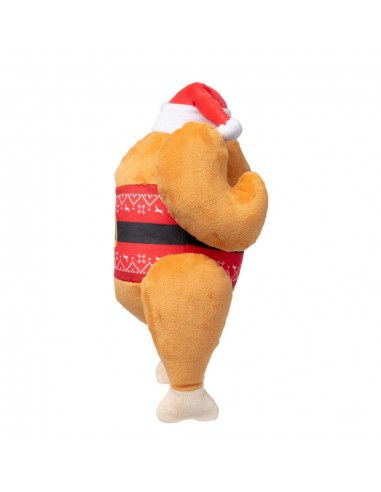 Peluche navideño para perros FuzzYard Fairisle Turkey (talla S)