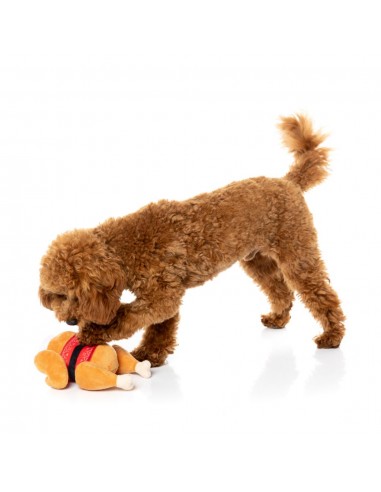 Peluche navideño para perros FuzzYard Fairisle Turkey (talla S)