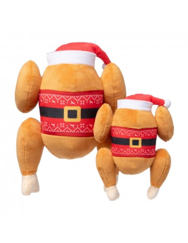 Peluche navideño para perros FuzzYard Fairisle Turkey (talla S)