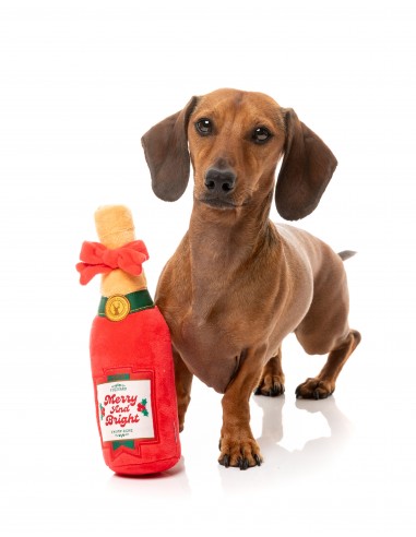 Peluche navideño para perros FuzzYard Merry & Bright Chompagne