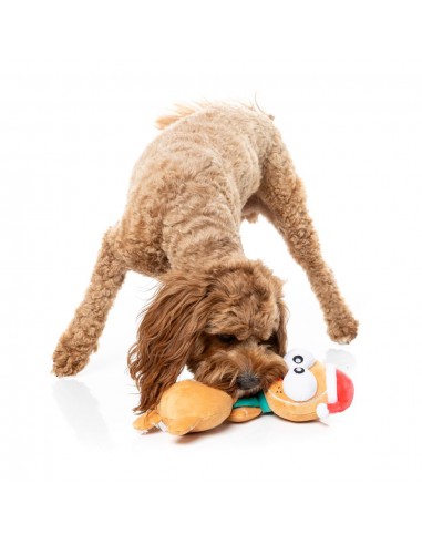 Peluche navideño para perros FuzzYard Monecka the Turkey