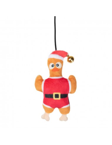 Juguete navideño para gatos FuzzYard Cluckin Claus