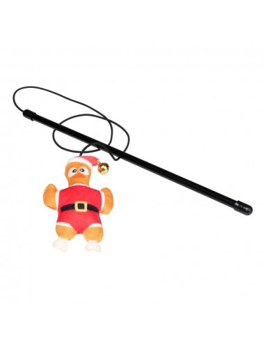 Juguete navideño para gatos FuzzYard Cluckin Claus